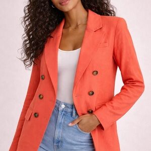 VICI Coral Double-Breasted Blazer – Size Large